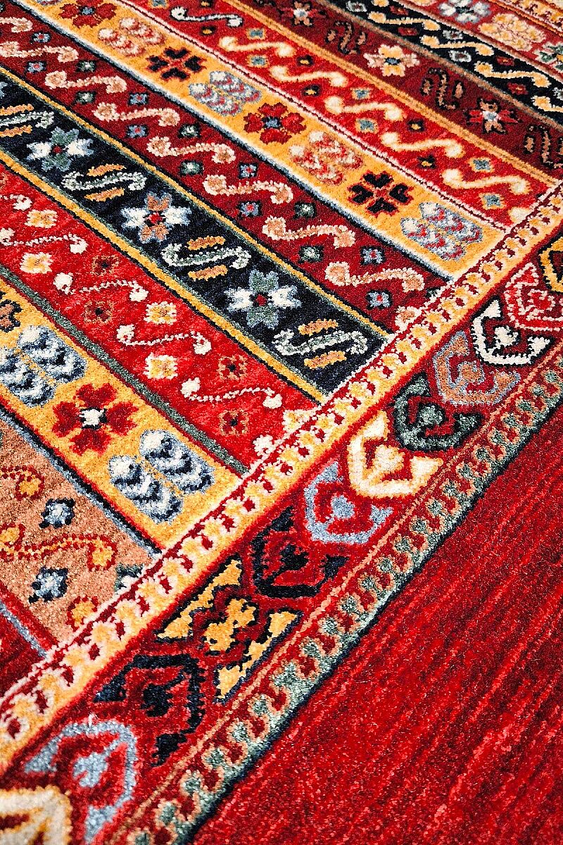 Afghan Antik Desenli Otantik Görünümlü Esoteric Vintage Kırmızı Halı Af02 - 3