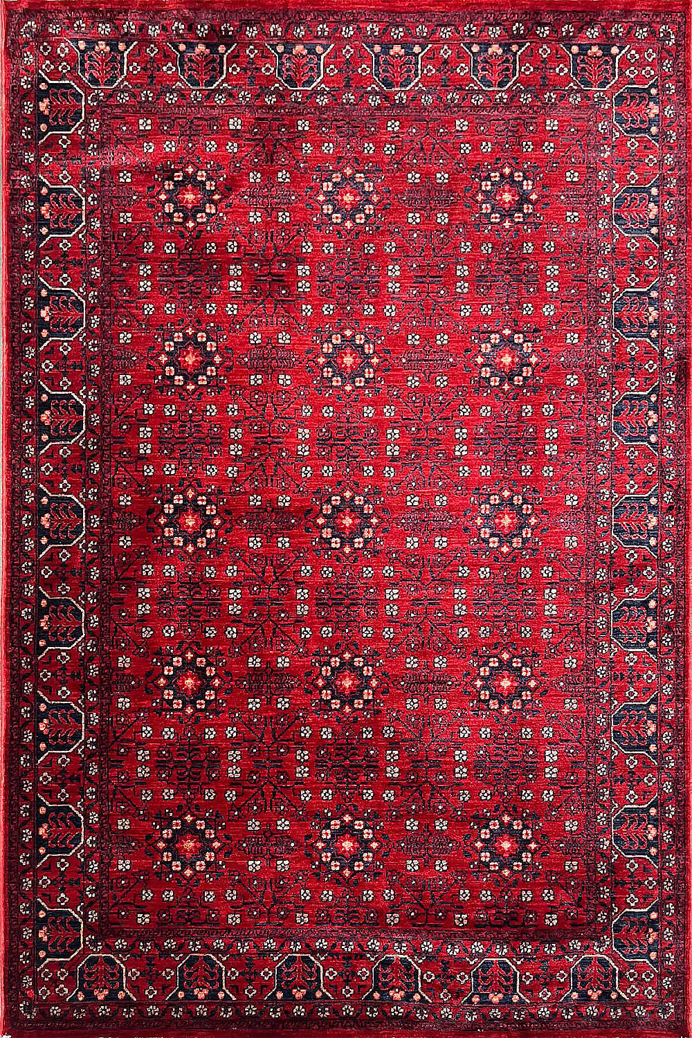 Afghan Antik Desenli Otantik Görünümlü Esoteric Vintage Kırmızı Halı Af04 - 2