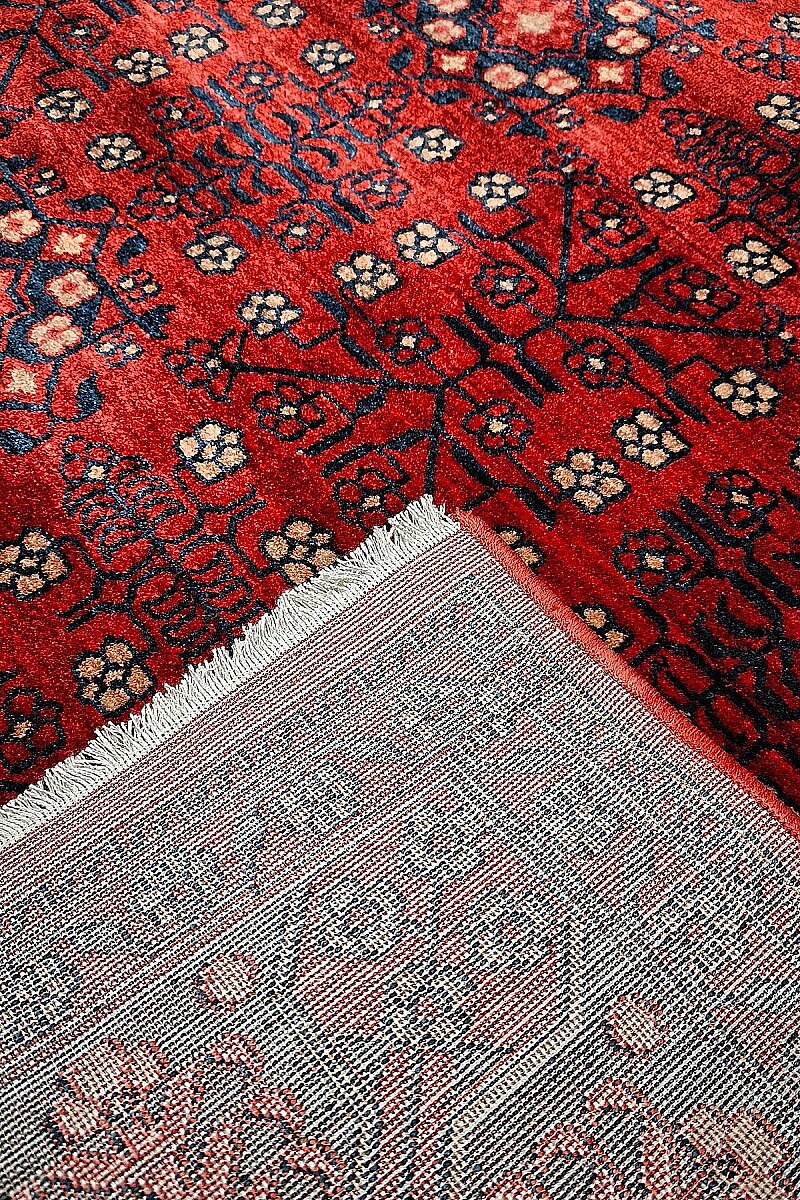 Afghan Antik Desenli Otantik Görünümlü Esoteric Vintage Kırmızı Halı Af04 - 4