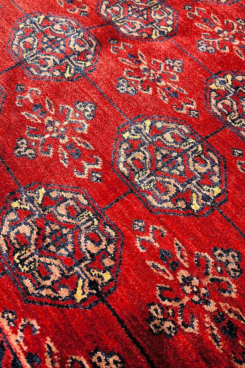 Afghan Antik Desenli Otantik Görünümlü Esoteric Vintage Kırmızı Halı Af05 - 3