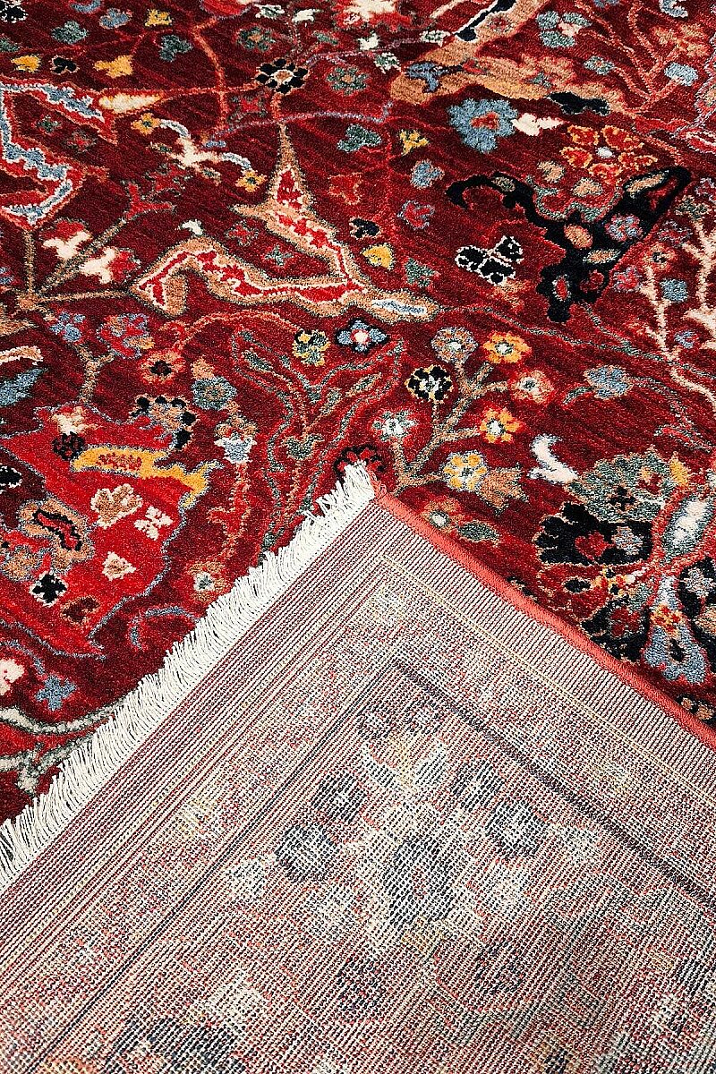 Afghan Antik Desenli Otantik Görünümlü Esoteric Vintage Kırmızı Halı Af06 - 4
