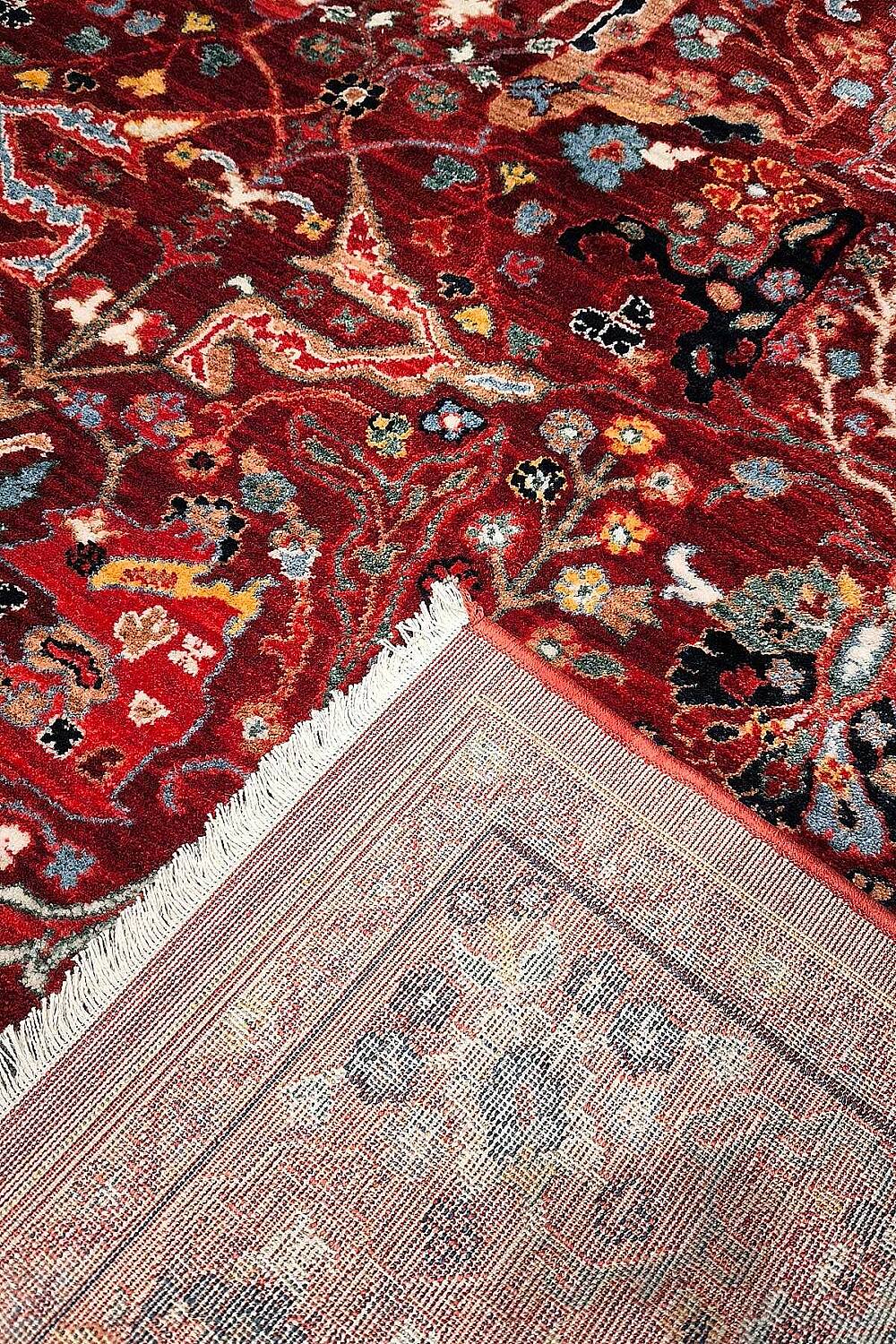 Afghan Antik Desenli Otantik Görünümlü Esoteric Vintage Kırmızı Halı Af06 - 4