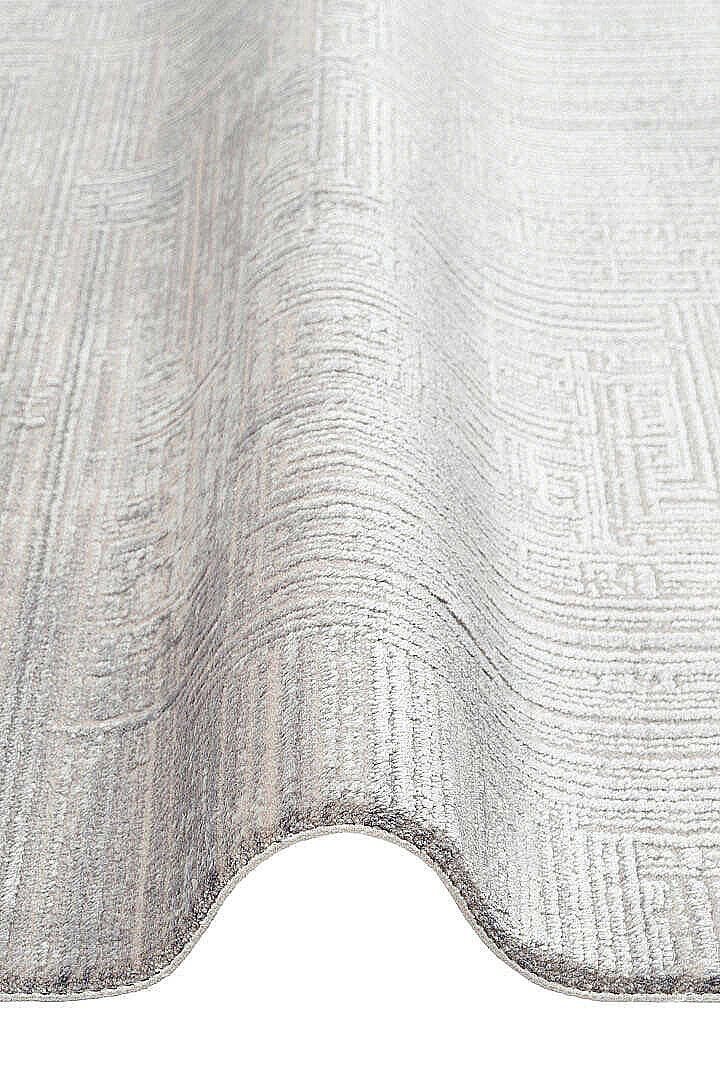 Alya Modern İtalyan Tasarım Makine Oval Halı Al01 Gri - 3