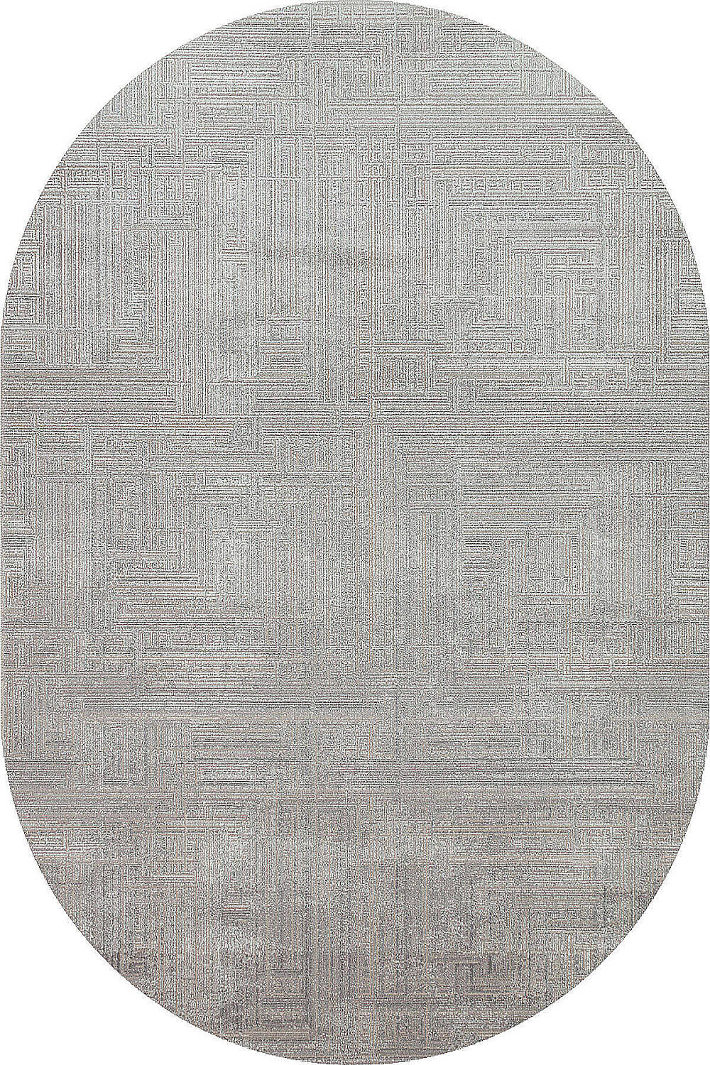 Alya Modern İtalyan Tasarım Makine Oval Halı Al01 Gri - 2