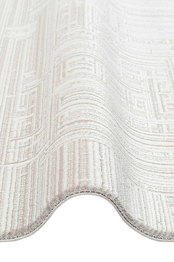 Alya Modern İtalyan Tasarım Makine Oval Halı Al01 Kemik - 4
