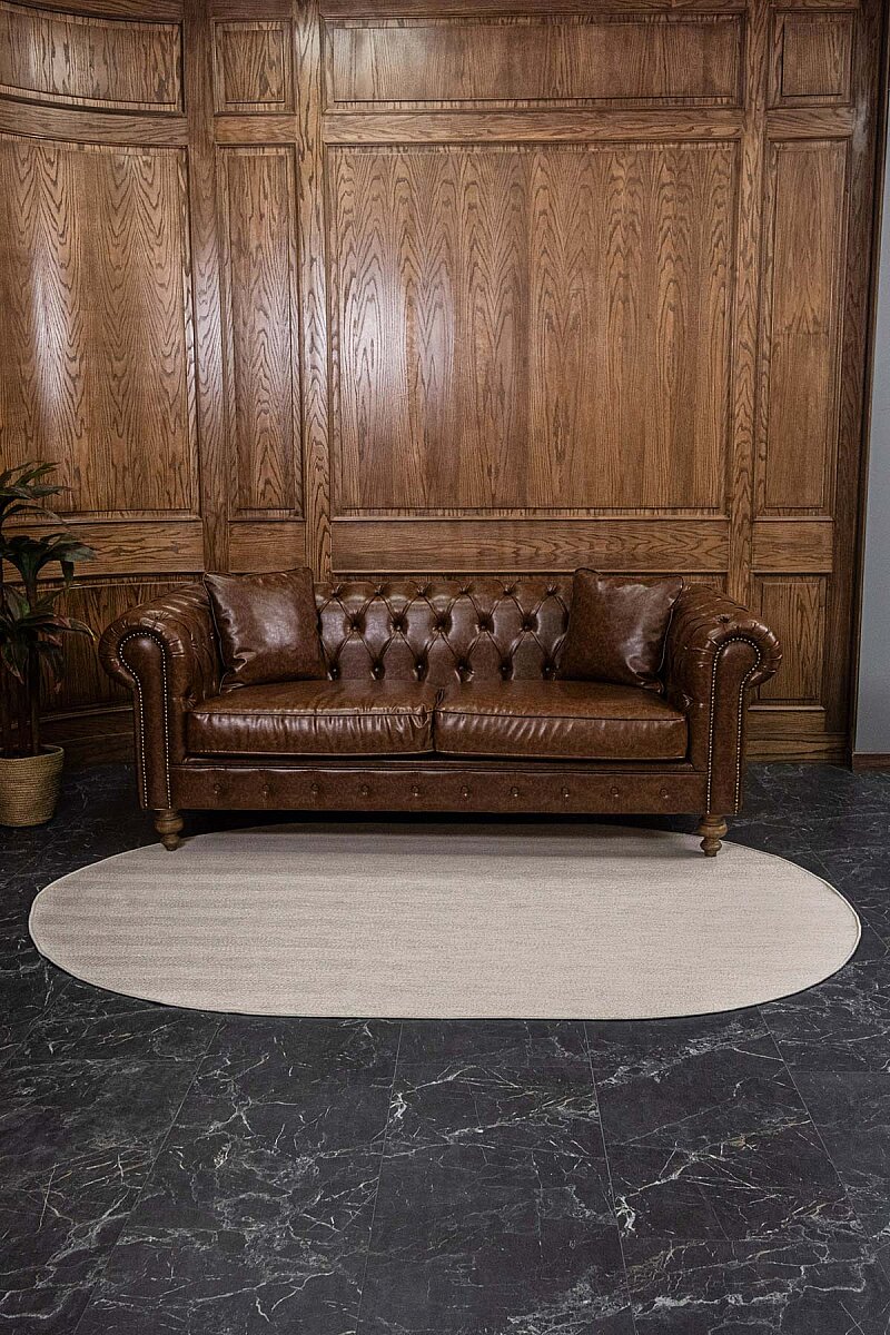 Aura Balıksırtı Sisal Dokuma Kolay Temizlenebilir Oval Halı Au05 - 3