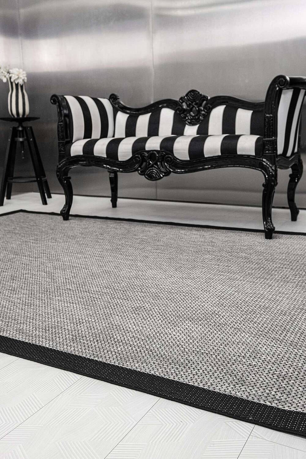 Aura Çerçeveli Sisal Dokuma Kolay Temizlenebilir Halı Au03 - 10