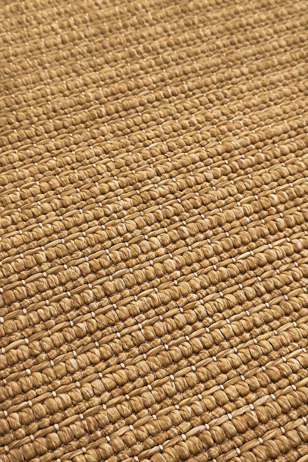 Doğal Hasır Dokulu Veranda Jüt Görünüm Sisal İç ve Dış Mekan Oval Natural Halı Vn20 - 3