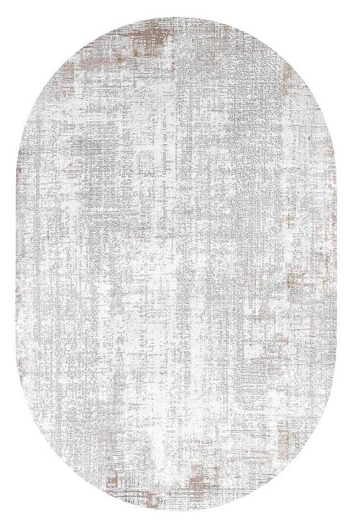 Etnik Craft Madre Modern Desenli Oval Halı Md02 Bej - 2