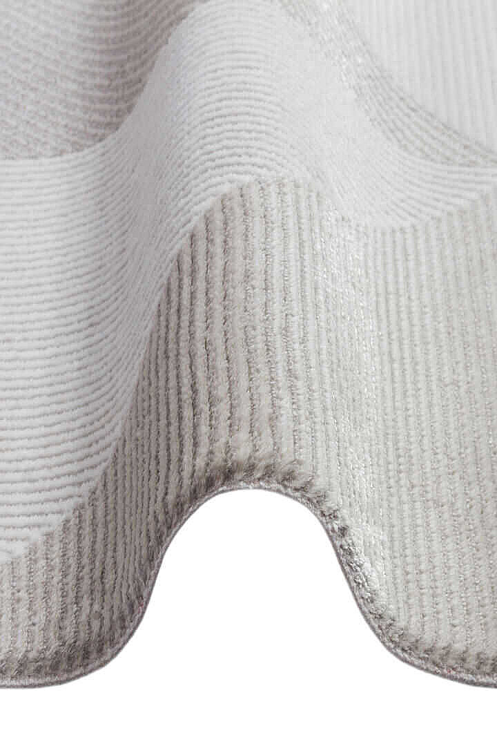 Etnik Craft Madre Modern Desenli Oval Halı Md04 Gri - 3