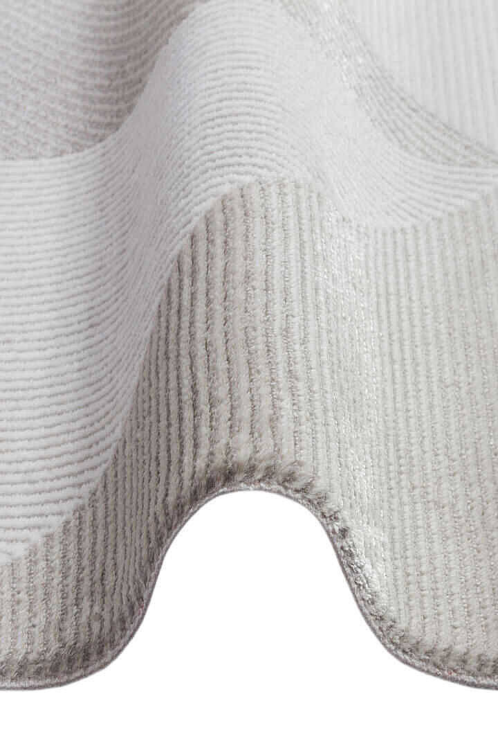 Etnik Craft Madre Modern Desenli Oval Halı Md04 Gri - 3