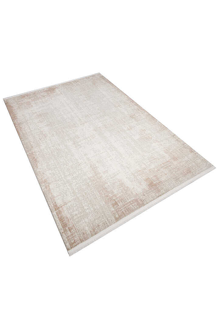 Etnik Craft Madre Modern Desenli Yolluk Özel Ölçü Kesme Halı Md02 Bej - 3