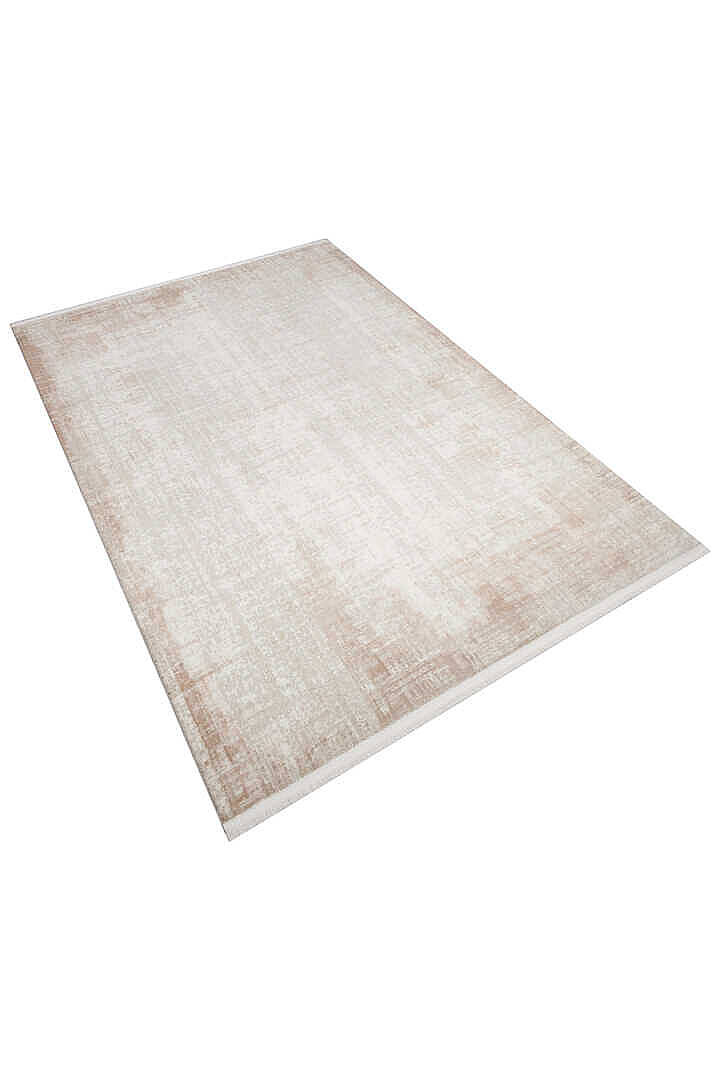 Etnik Craft Madre Modern Desenli Yolluk Özel Ölçü Kesme Halı Md02 Bej - 3