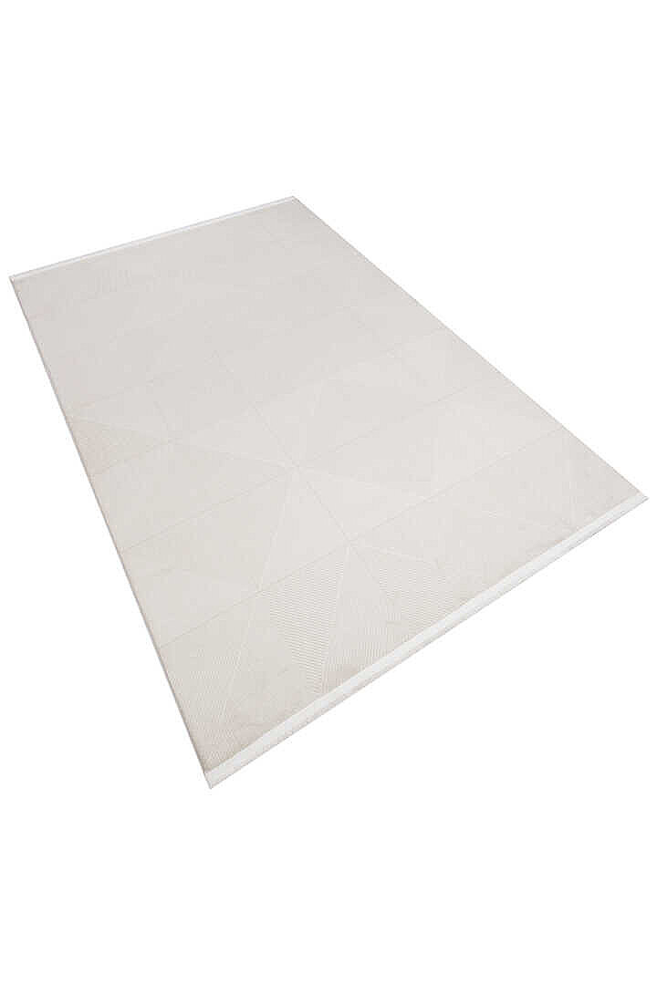 Etnik Craft Madre Modern Desenli Yolluk Özel Ölçü Kesme Halı Md03 Krem - 3
