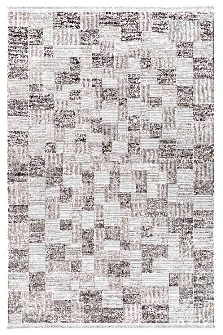 Etnik Craft Madre Modern Desenli Yolluk Özel Ölçü Kesme Halı Md05 Bej - 2