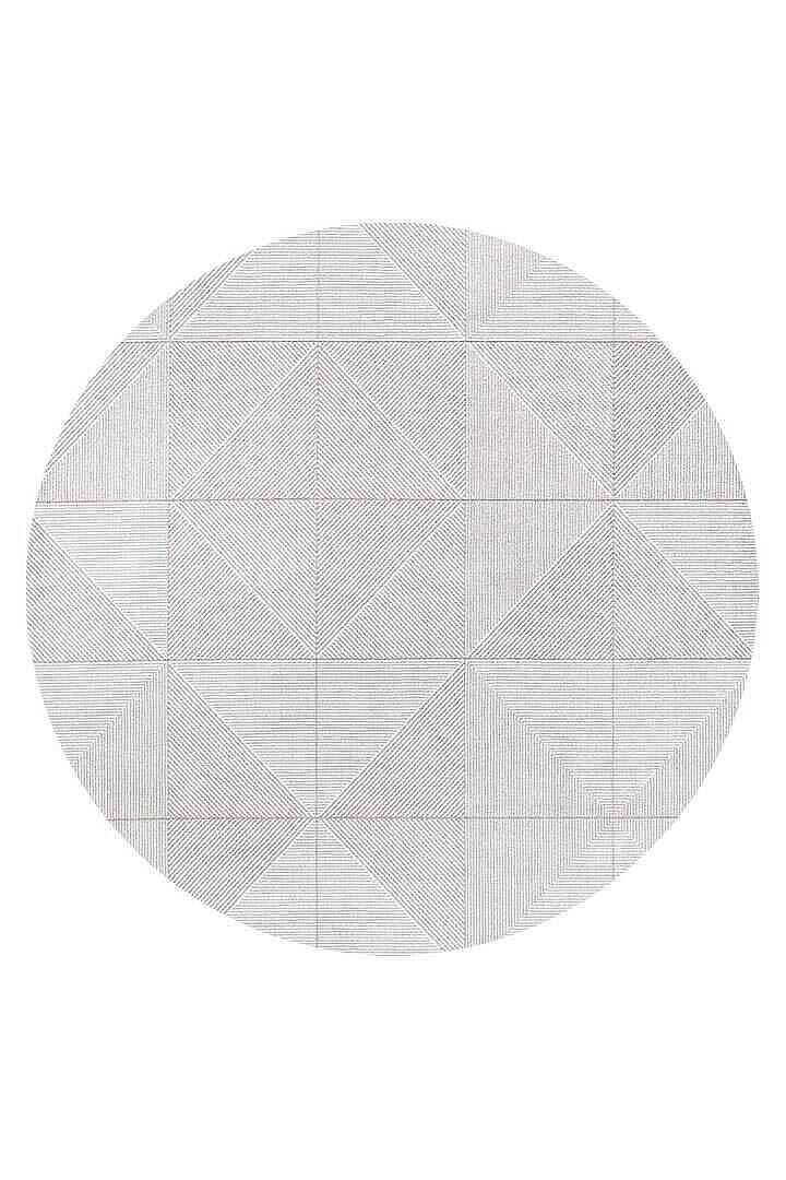 Etnik Craft Madre Modern Desenli Yuvarlak Halı Md03 Krem - 2