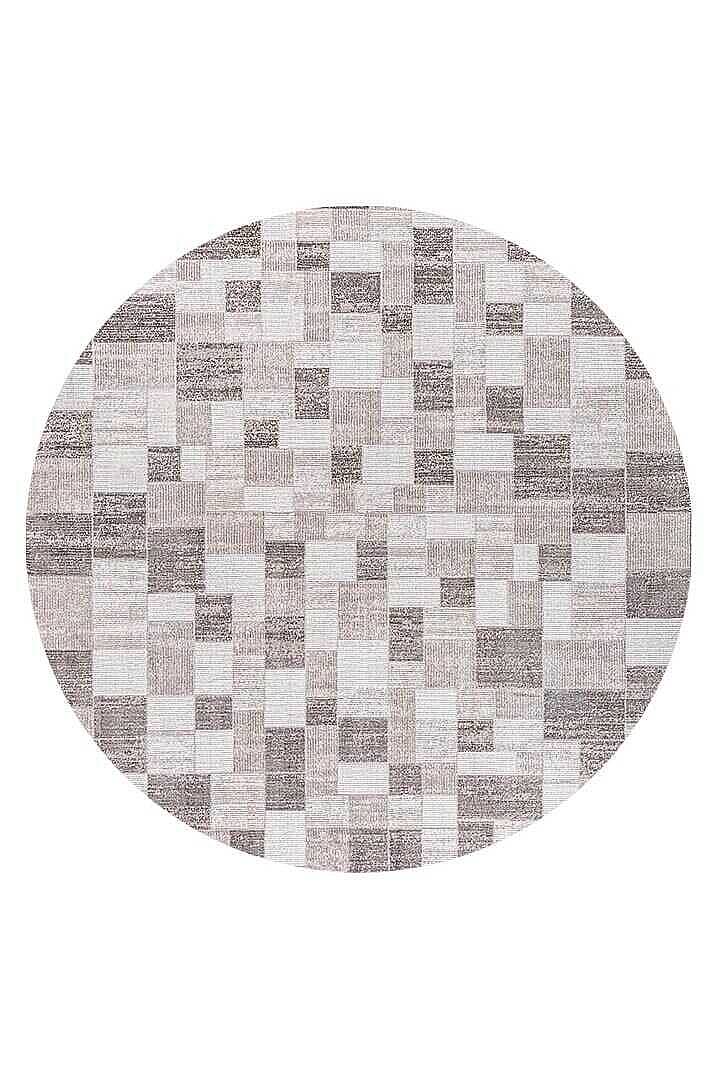 Etnik Craft Madre Modern Desenli Yuvarlak Halı Md05 Bej - 2