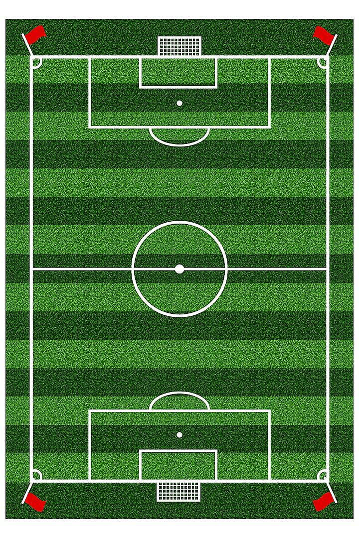 Futbol Sahası Temalı Eğitici Anaokulu Kreş Çocuk Oyun ve Spor Halısı - 2