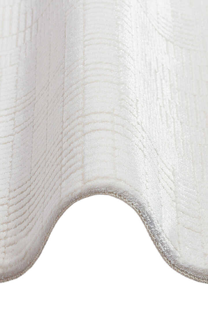 Geometrik Abstract Desenli Prato İpeksi Lüks Viskon Oval Halı Pr08 Gri - 3