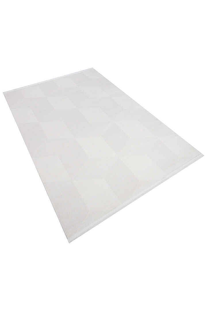 Geometrik Küp Desenli Prato İpeksi Lüks Viskon Halı Pr02 Gri - 3