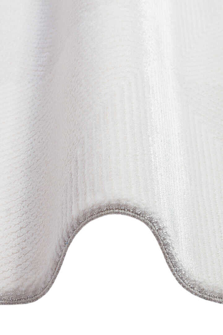 Geometrik Küp Desenli Prato İpeksi Lüks Viskon Oval Halı Pr02 Gri - 3