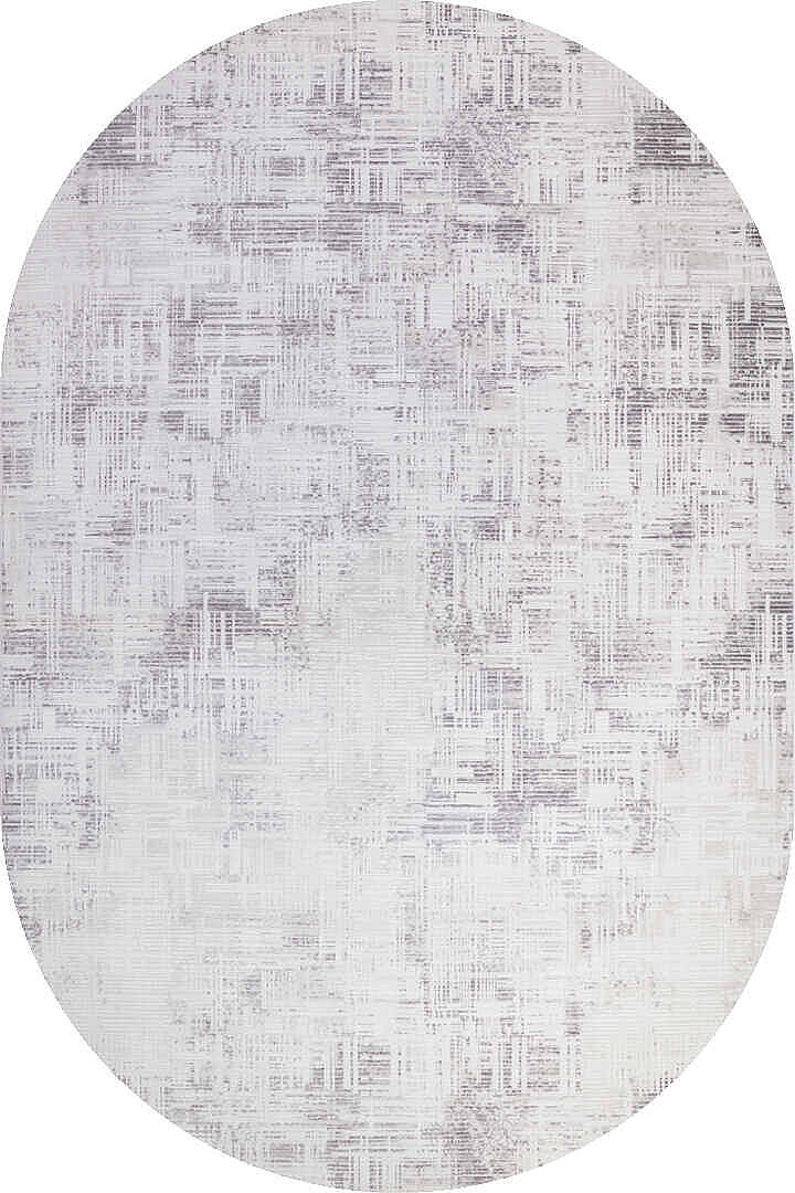 Sofistike Desen Raymond Akrilik Makine Oval Halı Ra09 Gri - 2