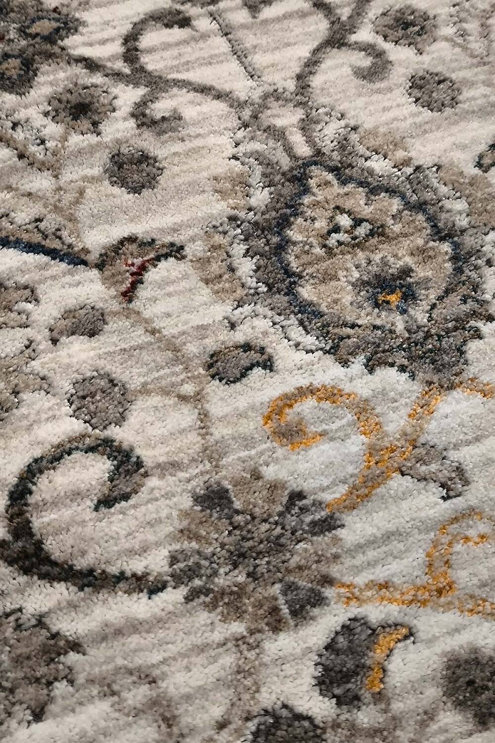 Sultani Şal Klasik Desenli Vintage Çiçekli Salon Halısı - 4