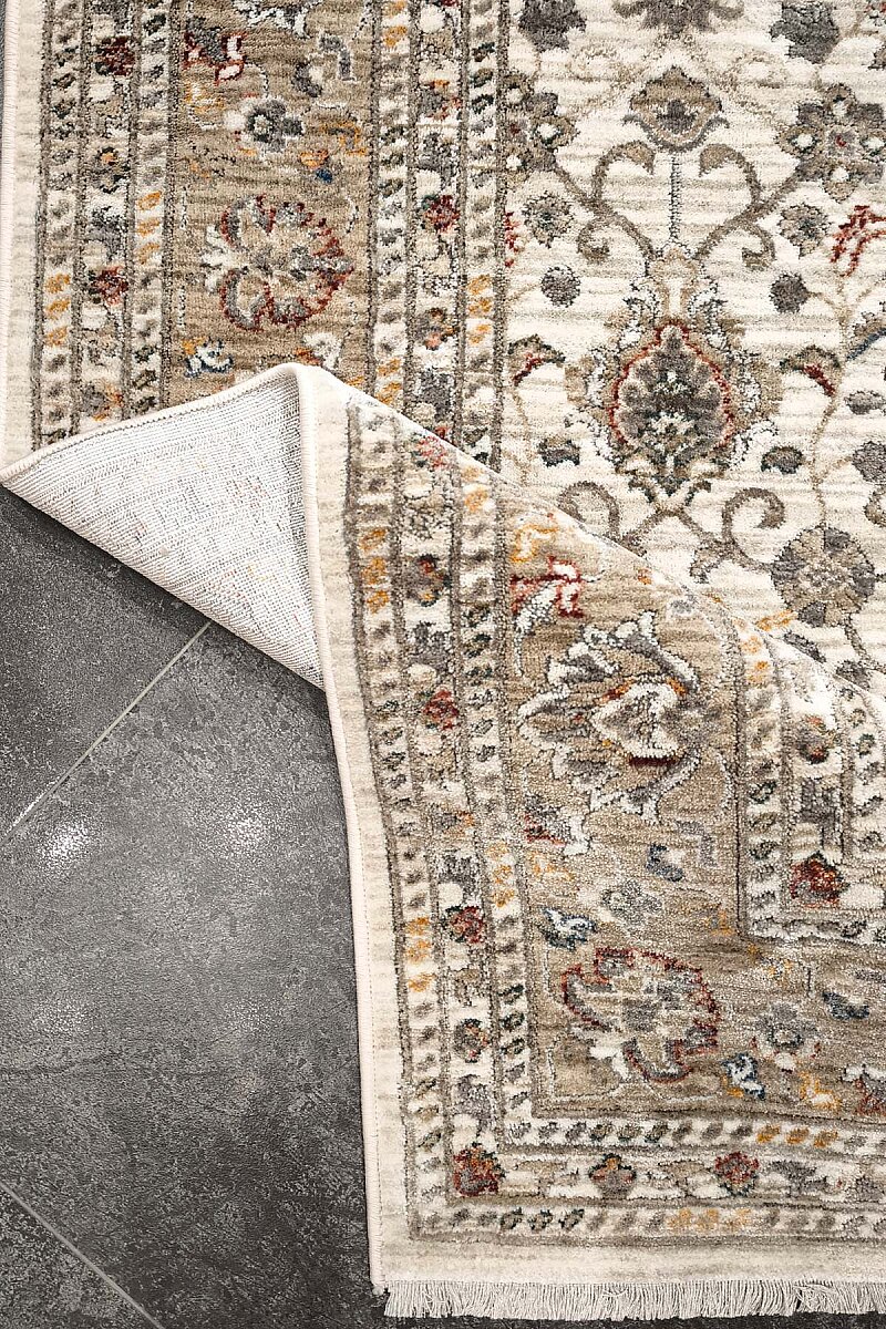 Sultani Şal Klasik Desenli Vintage Çiçekli Salon Halısı - 3