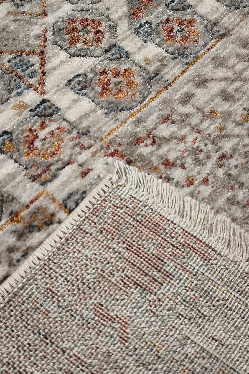 Sultani Şal Vintage Eskitme Görünümlü Oturma Odası Halısı - 7
