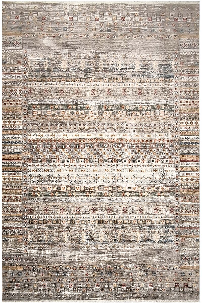 Sultani Şal Vintage Etnik Desenli Geometrik Dekoratif Halı - Frenda (1)