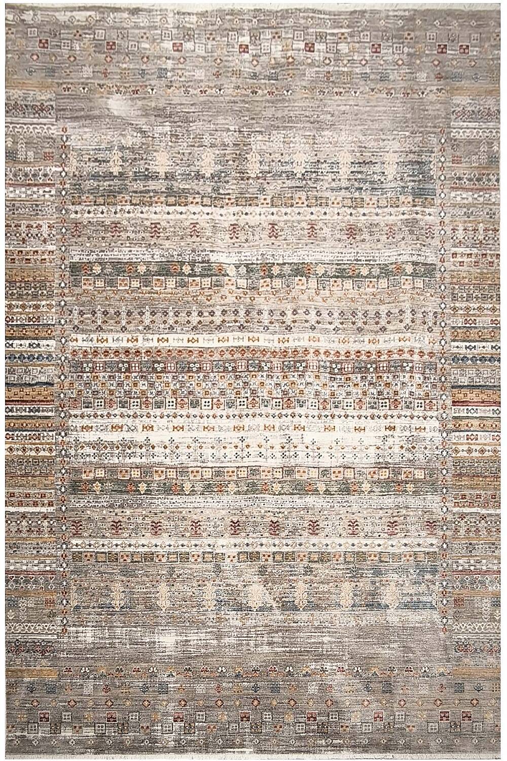Sultani Şal Vintage Etnik Desenli Geometrik Dekoratif Halı - 2