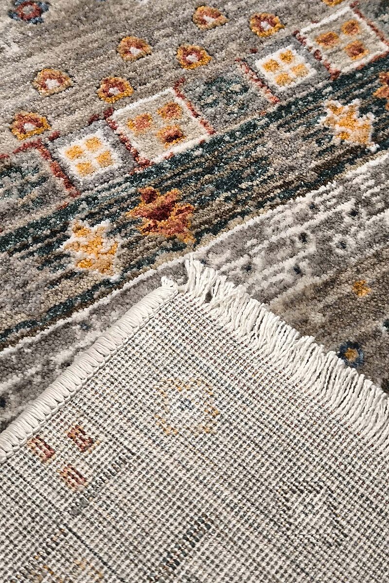 Sultani Şal Vintage Etnik Desenli Geometrik Dekoratif Halı - 6