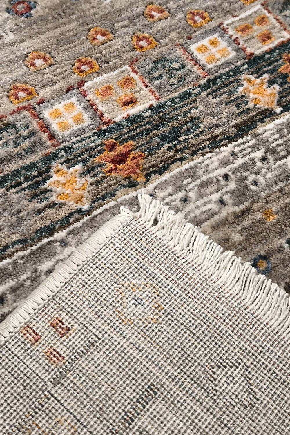 Sultani Şal Vintage Etnik Desenli Geometrik Dekoratif Halı - 6