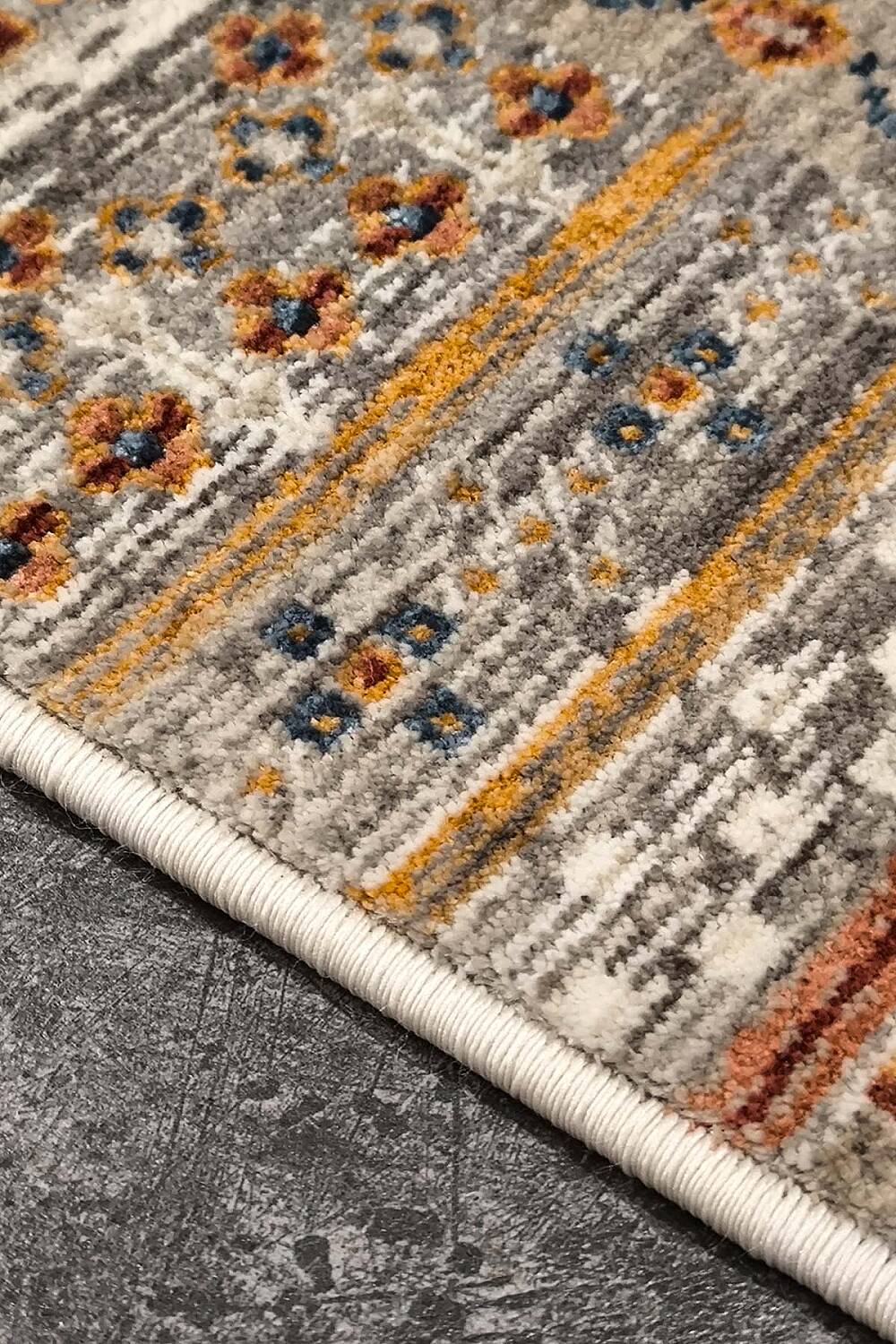 Sultani Şal Vintage Etnik Desenli Geometrik Dekoratif Halı - 5