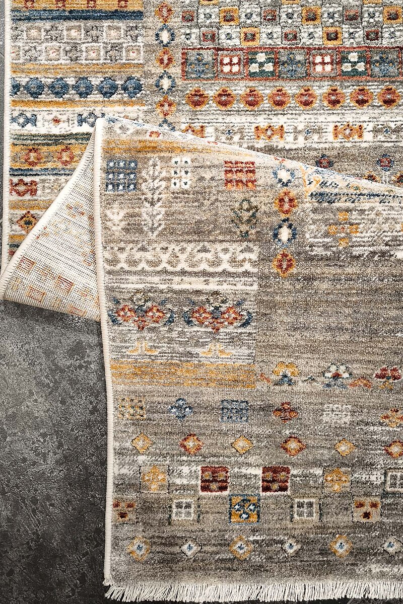 Sultani Şal Vintage Etnik Desenli Geometrik Dekoratif Halı - 3