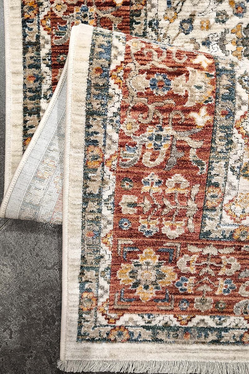 Vintage Sultani Şal Klasik Osmanlı Motifli Dekoratif Salon Halısı - 4